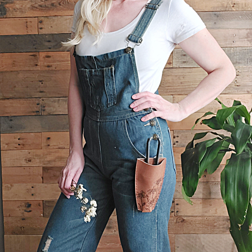 Leather Pruner Holster - Lilacs