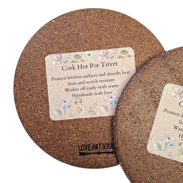 Cork Hot Pot Trivet - Pig