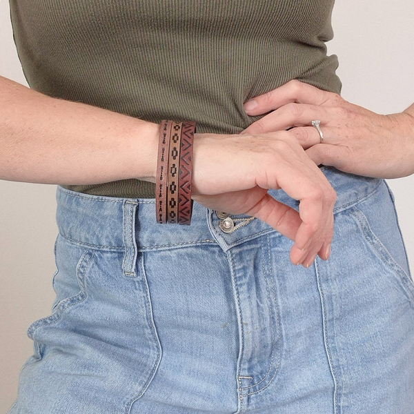 Leather Bangles - Sets of 3