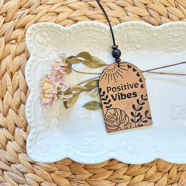 Rearview Mirror Hangers - Positive Vibes