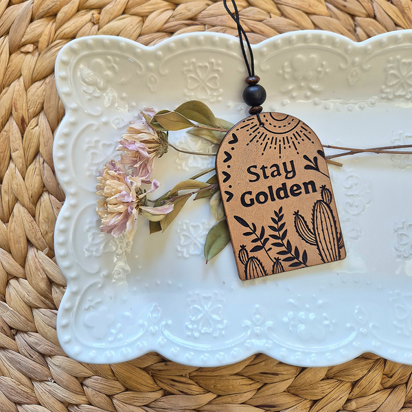 Rearview Mirror Hangers - Stay Golden