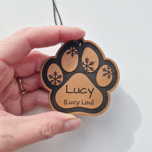 Paw Print Ornament - Customizable