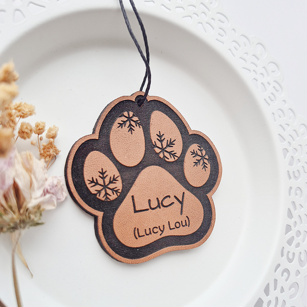 Paw Print Ornament - Customizable