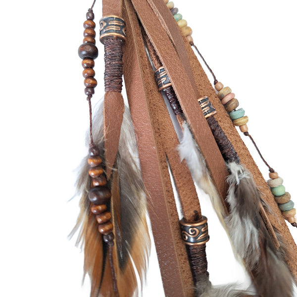 Leather Feather Clip