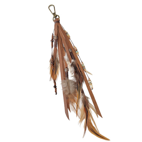 Leather Feather Clip