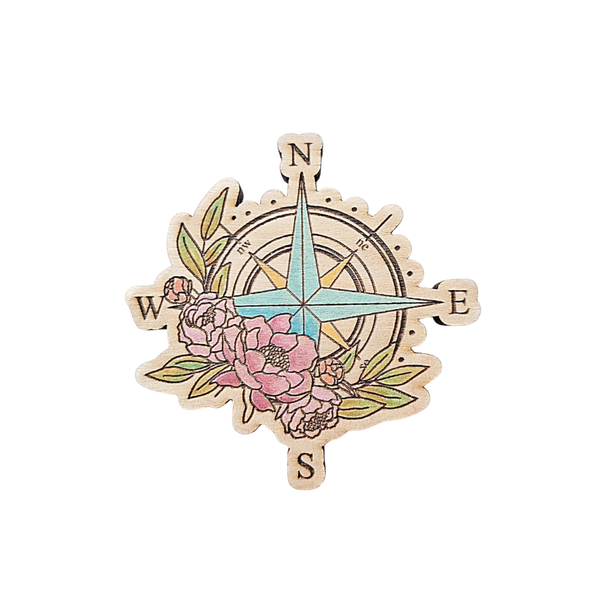 Magnet - Floral Compass