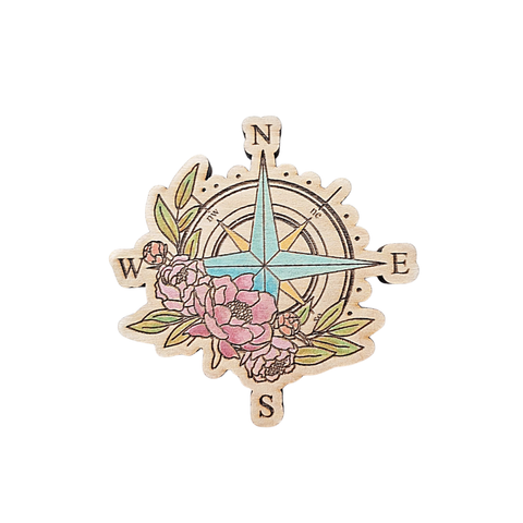 Magnet - Floral Compass