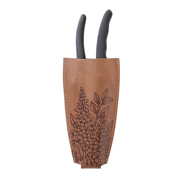 Leather Pruner Holster - Lilacs