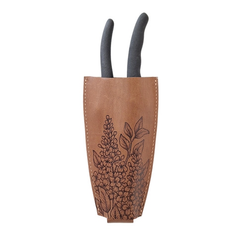 Leather Pruner Holster - Lilacs
