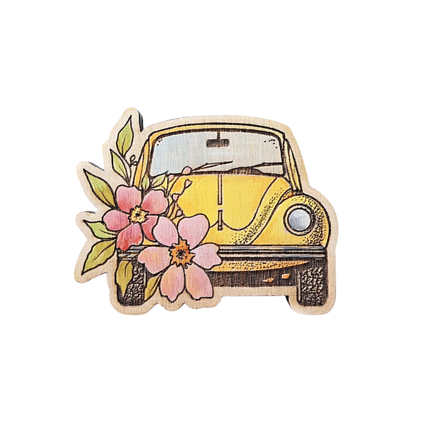 Magnet - Floral VW Beetle