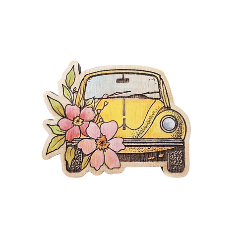 Magnet - Floral VW Beetle