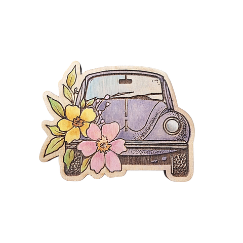 Magnet - Floral VW Beetle