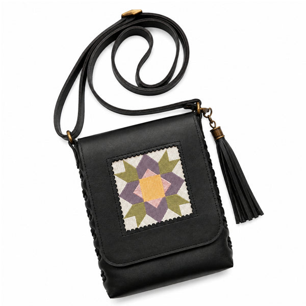 Leather Quilt Square Purse