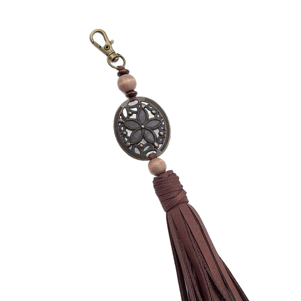 Leather Tassel Charm