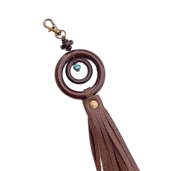 Leather Tassel Charm