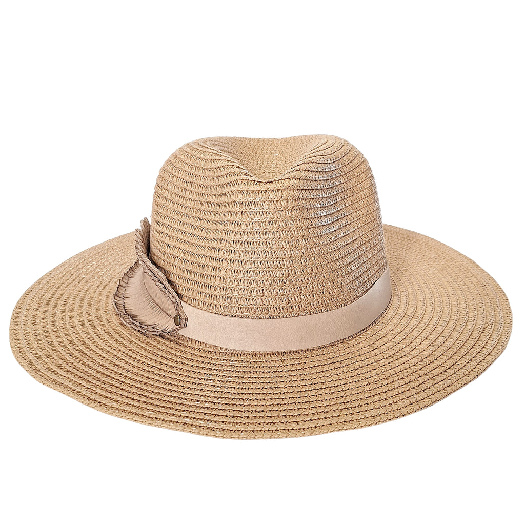 Sun Hat with Leather Hat Band