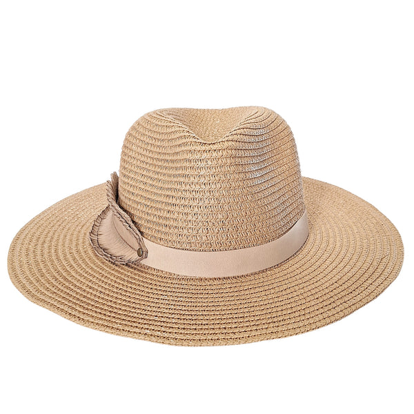 Sun Hat with Leather Hat Band