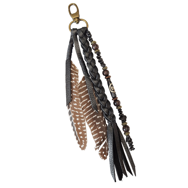 Leather Feather Clip