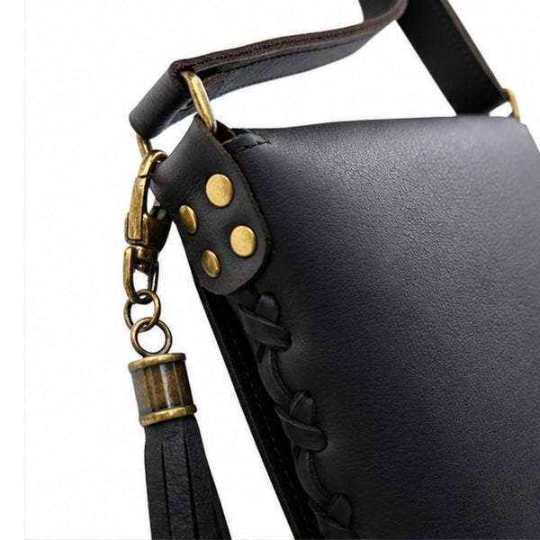 Leather Quilt Square Purse