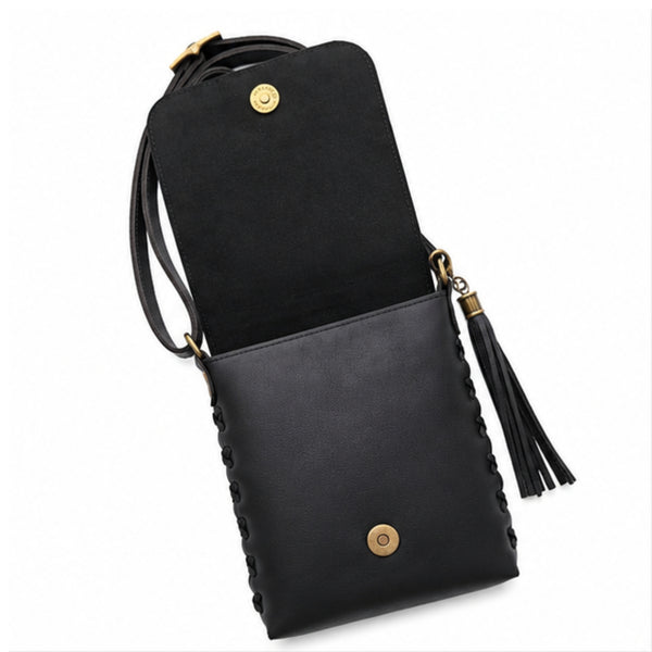 Leather Quilt Square Purse