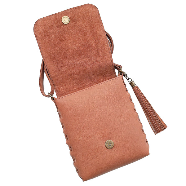 Leather Quilt Square Purse