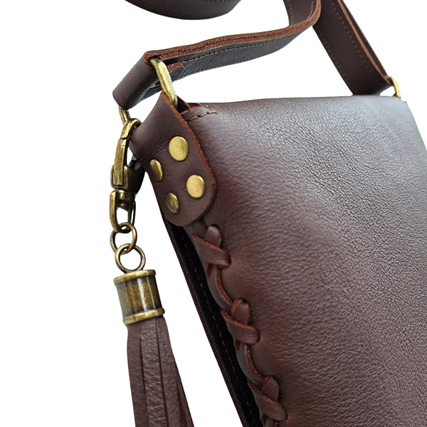 Leather Quilt Square Purse