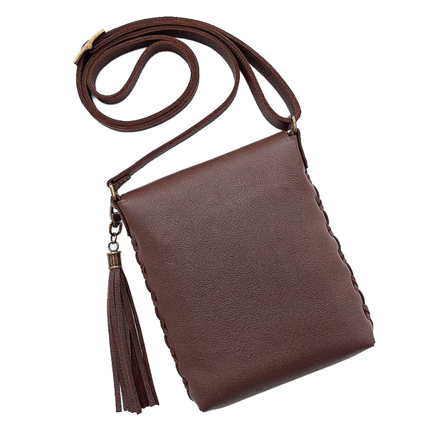 Leather Quilt Square Purse