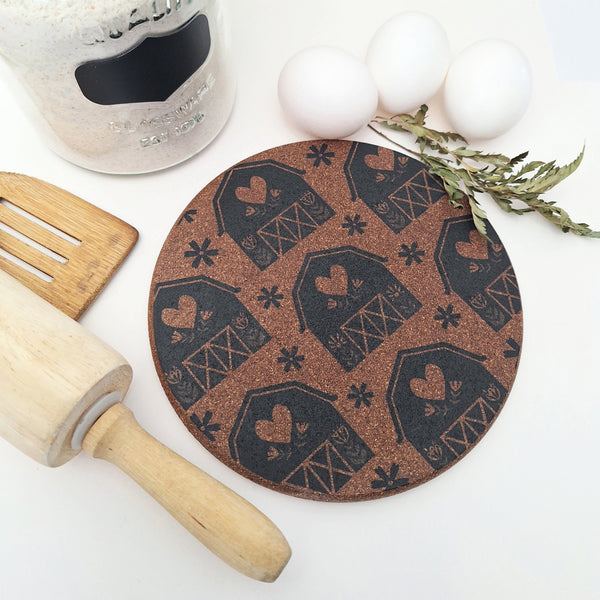 Cork Hot Pot Trivet - Barn