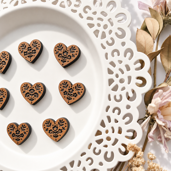 Mini Heart Magnets - Sets of 8