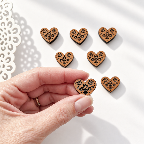 Mini Heart Magnets - Sets of 8