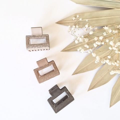 Hair Claw Clips - Mini's - Set of 3
