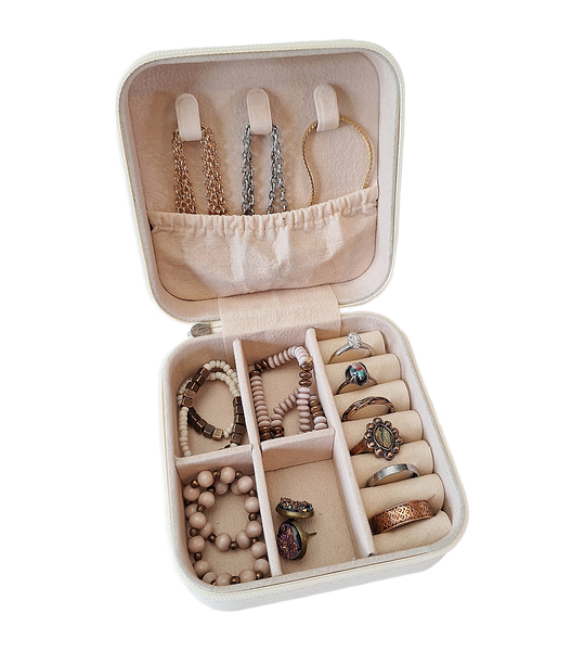 Travel Jewelry Box - Ivory