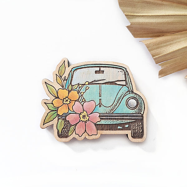 Magnet - Floral VW Beetle - Set of 3