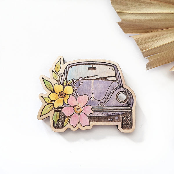 Magnet - Floral VW Beetle - Set of 3