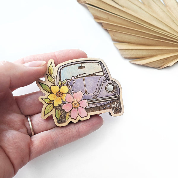 Magnet - Floral VW Beetle
