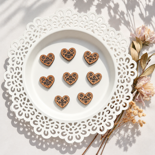 Mini Heart Magnets - Sets of 8