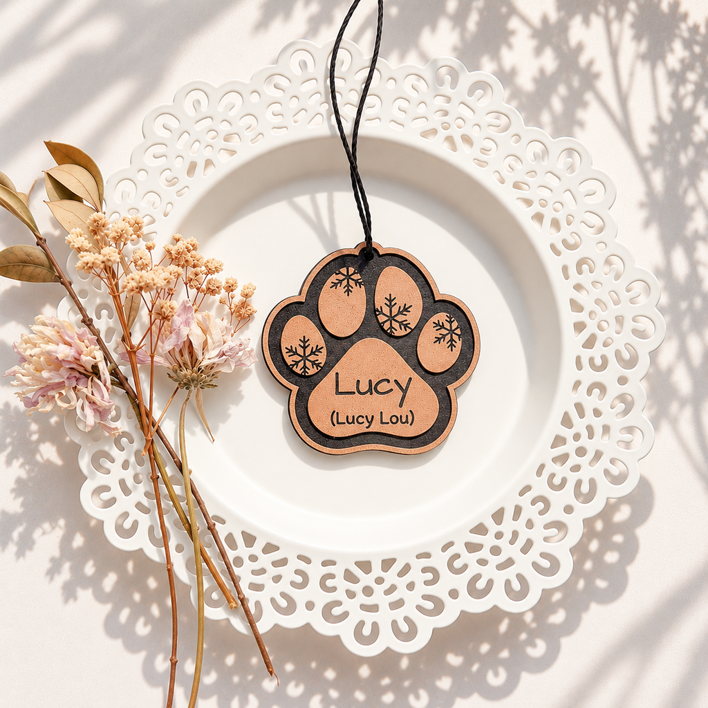 Paw Print Ornament - Customizable
