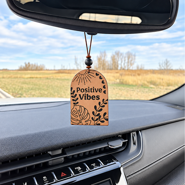 Rearview Mirror Hangers - Positive Vibes