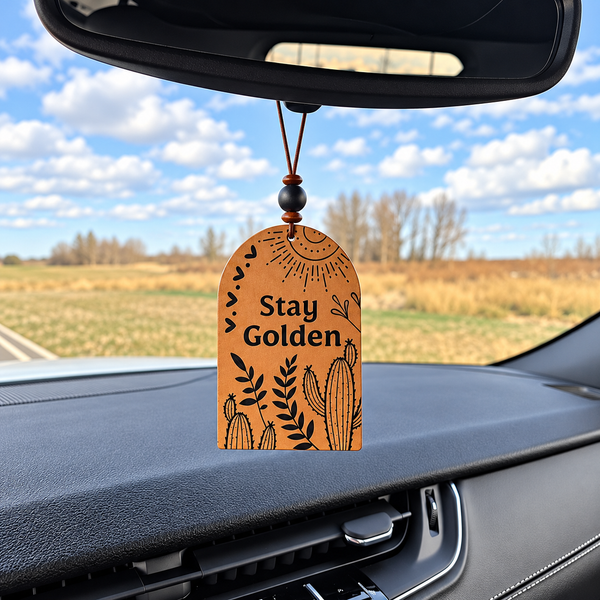 Rearview Mirror Hangers - Stay Golden