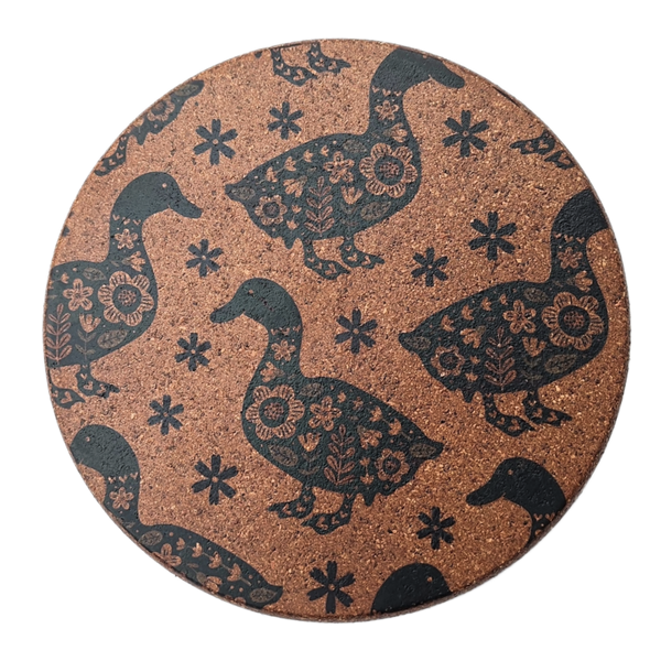 Cork Hot Pot Trivet - Duck