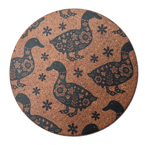 Cork Hot Pot Trivet - Duck